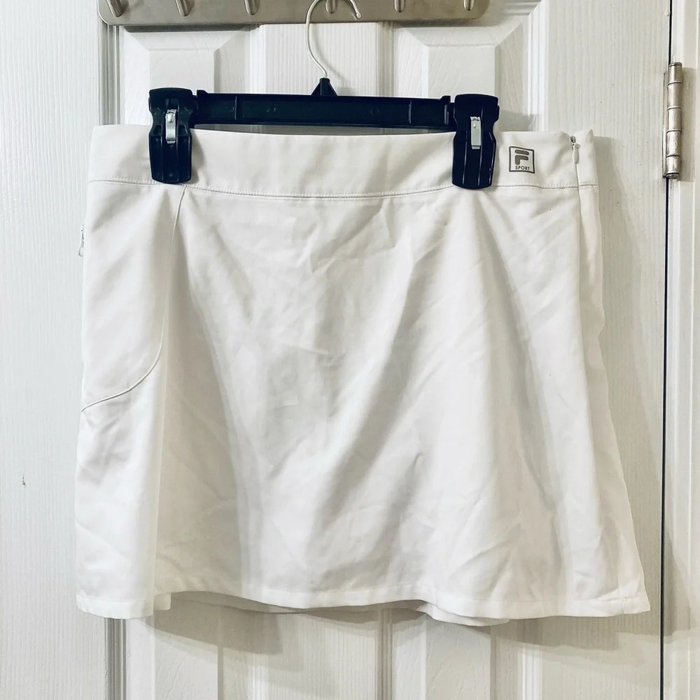 FILA sport white mini athletic skort